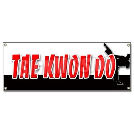 Signmission TAE KWON DO BANNER SIGN martial art self defense school lessons jiu-jitsu judo B-Tae Kwon Do